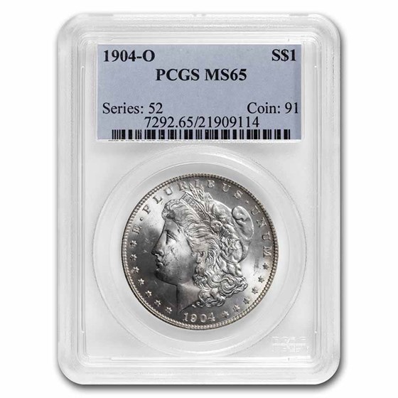 1904-O Morgan Dollar MS-65 PCGS 1904-O Morgan Dollar MS-65 PCGS